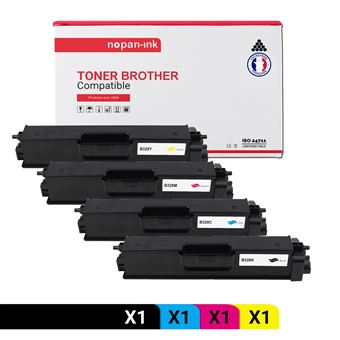 Toner TN-328(TN328) x5 Noir + Couleur Compatible pour KONICA MINOLTA