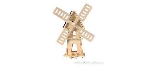 Heico - Egmont Toys Moulin A Vent A Construire avec Panneau Solaire, 630538