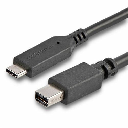 startech 1.8m / 6ft usb c to mini dp cable - 4k 60hz - black noir