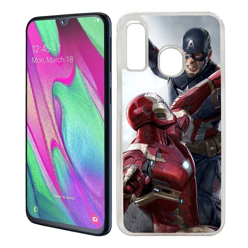 Coque pour Samsung Galaxy A40 -  Captain America Vs Iron Man Avengers