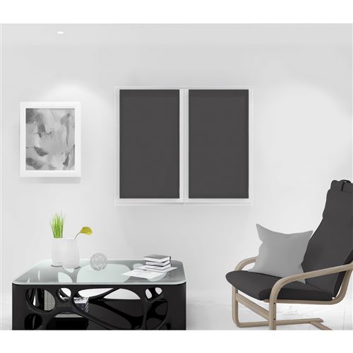 Paire de brise bise 45x90 cm DOLLY anthracite