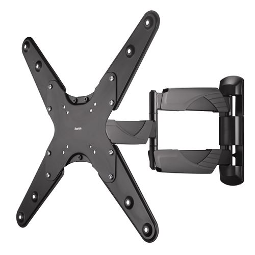 HAMA Support mural orientable pour tv, 3 &eacute;toiles, 165 cm (65), 2 bras, noir