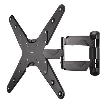 Support Mural TV FULLMOTION Hama Pour 32 à 65" - VESA Jusqu'à 400x400, Inclinaison +5°/-12°, Pivot 180°