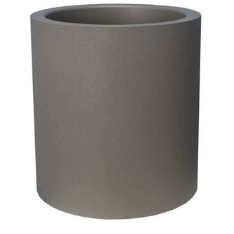 Bac Granit rond RIVIERA GRANIT 40 cm gris réserve d’eau - 1