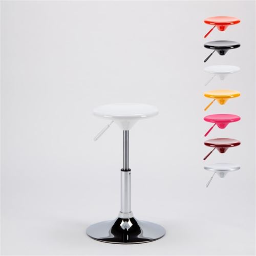 Tabouret pour Enfants réglable en hauteur Seattle Design, Couleur: Blanc