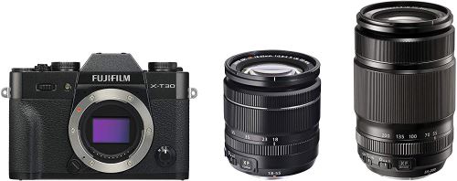FUJIFILM X-T30 Noir XF18-55 mmF2.8-4 R LM OIS+XF55-200 mmF3.5-4.8 R LM OIS Kit