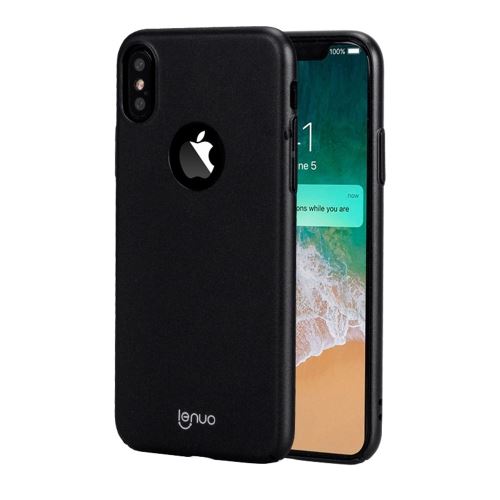 Iphone X / Xs Coque Protection Plastique Ultra Fin Noir Als80118