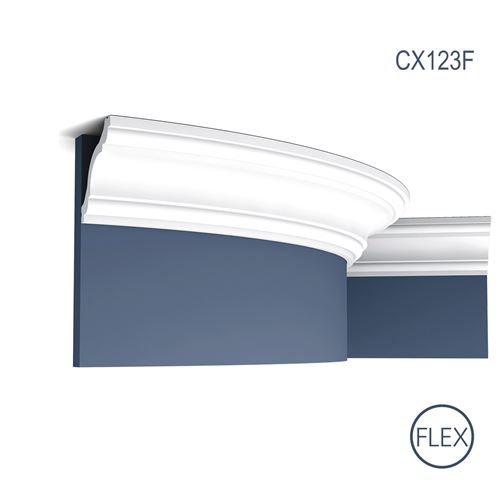 Corniche Orac Decor CX123F AXXENT Moulure décorative Moulure flexible design intemporel classique blanc