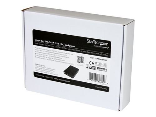 StarTech.com Backplane pour disque dur SAS/SATA de