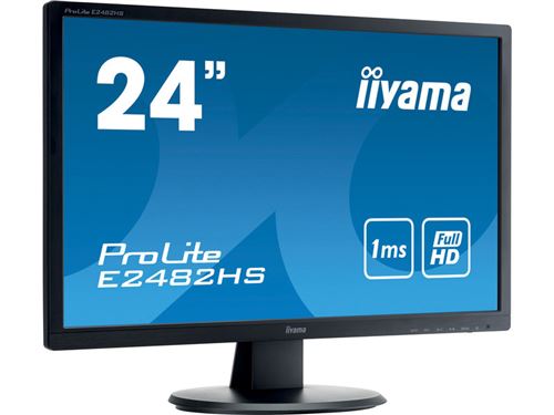 Ecran de PC Iiyama prolite e2482hs-b1 24 full hd led mat plat noir