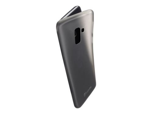 Cellular Line INK - Achterzijde behuizing voor mobiele telefoon - zacht rubber - halfdoorzichtig zwart - voor Samsung Galaxy S9+