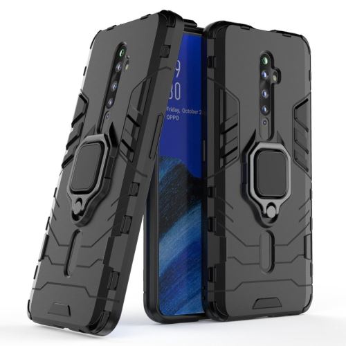 Coque Oppo Reno 2 Z Anti Choc Noir Housse Etui Antichoc Armor Avec Support Magnétique hfs-house®