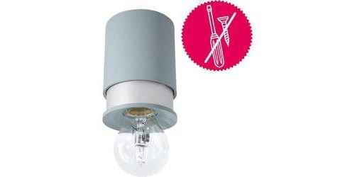 Plafonnier Twister Lighting Living E27 40 W taupe, argent