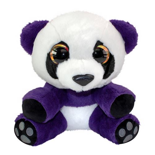 Lumo Stars doudou panda Mama 24 cm blanc/violet