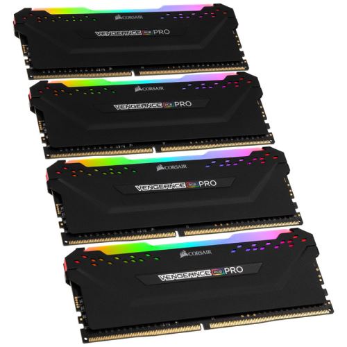 corsair corsair vengeance rgb pro series schwarz, ddr4-3466, cl16 - 64 g noir