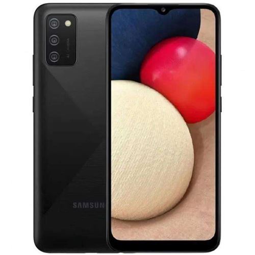 Samsung Galaxy A02S - 4G smartphone - double SIM - RAM 3 Go / Mémoire interne 32 Go - microSD slot - Écran LCD - 6.5" - 1600 x 720 pixels - 3 x caméras arrière 13 MP, 2 MP, 2 MP - front camera 5 MP - TIM - noir