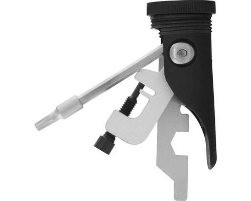 M-Wave Embouts de barre avec multi-outils en aluminium 13 cm noir 2 pièces