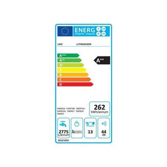 LAVE-VAISSELLE - LAVE-VAISSELLE POSE LIBRE 60 cm - Gamme:AirDry - Nombre de couverts:13 - Niveau sonore, essorage dB(A) E20:46 - Nouvelle classe energetique:E - 5 programmes, 4 temperatures