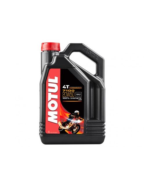 Huile moteur MOTUL 7100 4T 20W50 100% synthèse 4L