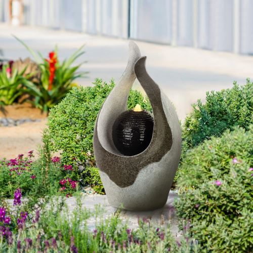 Blumfeldt Noblino Fontaine De Jardin Eclairage Led Decoration
