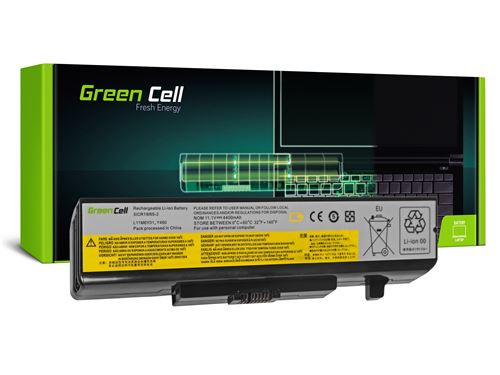 Green Cell - Batterie de portable (équivalent à : Lenovo L11L6Y01) - Lithium Ion - 6 cellules - 4400 mAh - noir - pour Lenovo G500; G505; G510; G580; G585; G700; IdeaPad P580; Z580