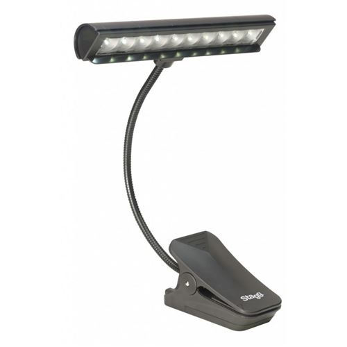 Stagg 58857 Eu Pupitre d'Eclairage 10 LEDs Noir