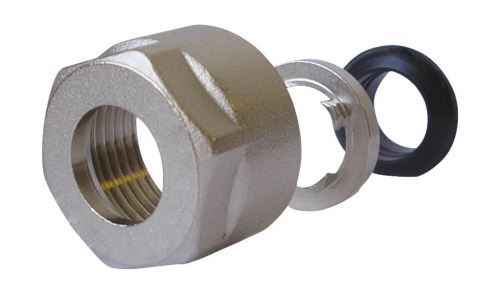 Wiroflex Adaptateur pour tube en acier inoxydable et cuivre vissage inclus Fitting pour tube multicouche Composite, 1 pièce, 3/4 A x 15 mm, chrome, 26