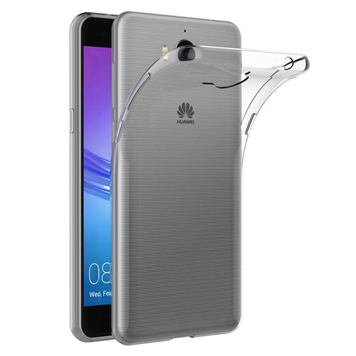 Coque Gel TPU Transparent pour HUAWEI Y6 2017 - Coque Housse Etui Protection Gel TPU Silicone Souple Ultra Mince Fine Slim Leger Phonillico®