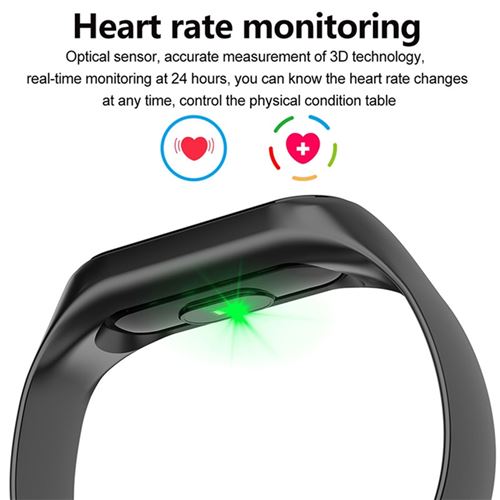 Xiaomi ? montre connectée MI M7 pour hommes, moniteur de fréquence  cardiaque, de pression artérielle et d'oxygène dans le sang, étanche,  Bracelet connecté Band 6