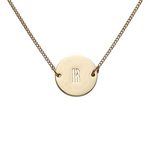 Bracelet dore initiale R Draeger la carterie Or