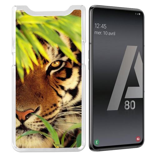 Coque pour Samsung Galaxy A80 / A90 -  Tigre Feuilles
