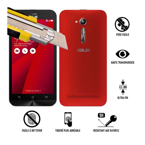 Film de protection pour Asus Zenfone Go 5 pouces (Verre trempé) (ZB500KL, X00AD, X00ADC, X00ADA, X00BD, ZB500KG)