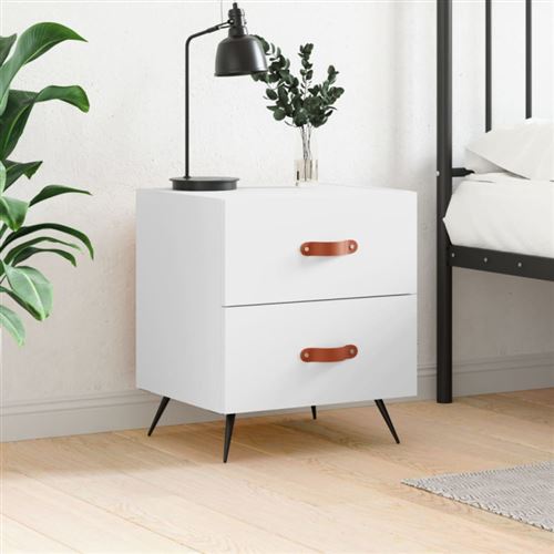 Vidaxl Blanc Table De Chevet - Image 3