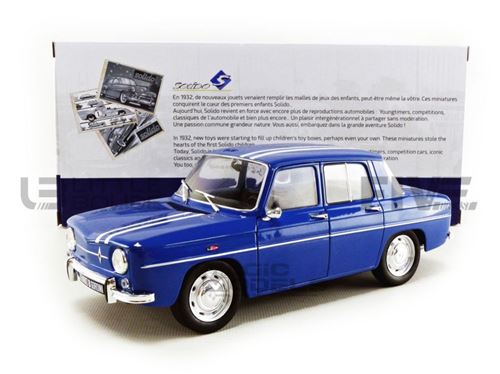 Voiture Miniature de Collection SOLIDO 1-18 - RENAULT 8 Gordini 1100 - 1967 - Blue - 1803602