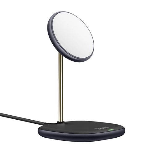 Support 2 en 1 Avec Chargeur Sans Fil Magsafe 15W Rotatif à 15° Baseus Noir