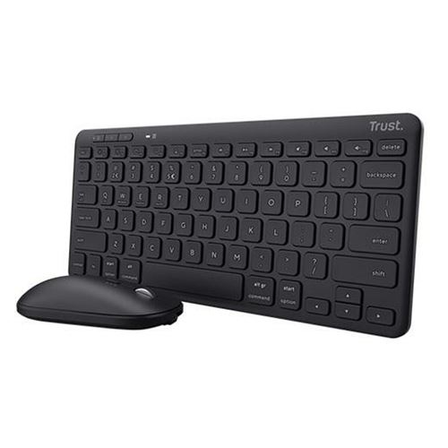 Trust - Ensemble clavier et souris Lyra - QWERTY Espagnol - Noir - Image 4