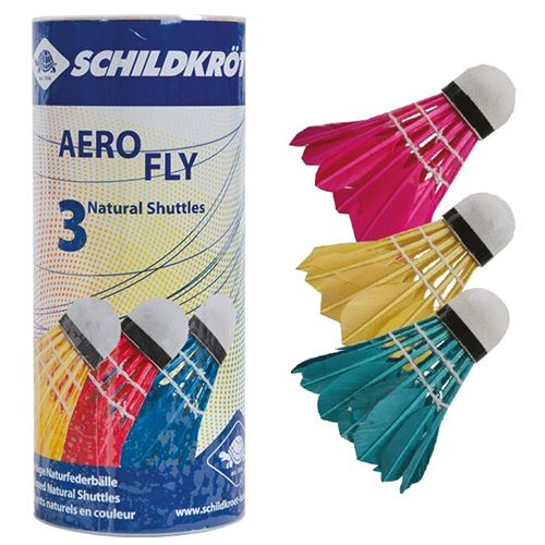 MTS Sportartikel 970911 - Schildkröt Boîte de 3 volants Multicouleur Funsport Badminton Ball Aero Fly