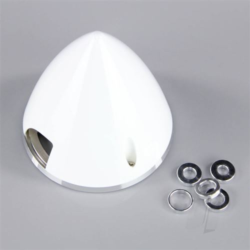 Cone Helice 45mm Blanc Embase Aluminium