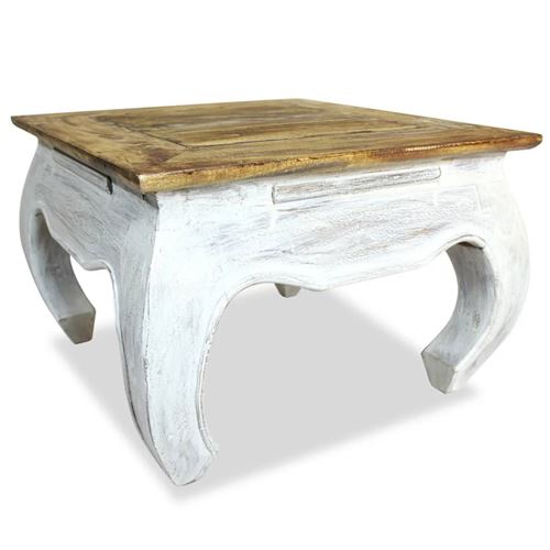 vidaXL Table d'appoint Bois de récupération massif 50 x 50 x 35 cm