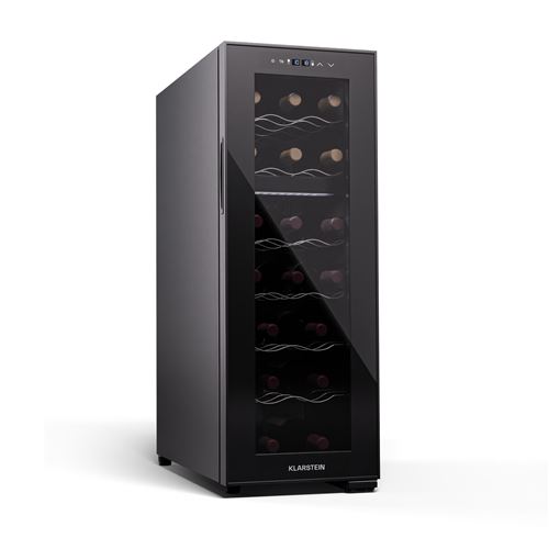 Cave &agrave; vin 18 Bouteilles Cave multi-temp&eacute;ratures 53 L Cave vin Noir