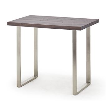 Table enfant en MDF et hêtre - Blanc et naturel - LOULOUNE