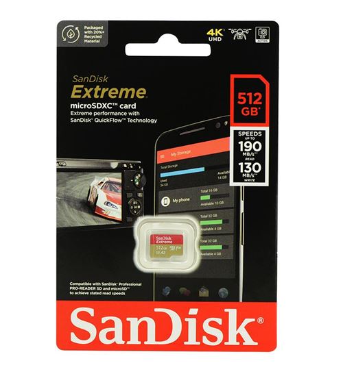 Carte Mémoire Micro SDXC SanDisk Extreme 1 To lecture 190Mb/s