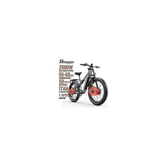 Mountain Bike Vtt Electrique 2000w Fat Bike Adulte Shengmilo S600