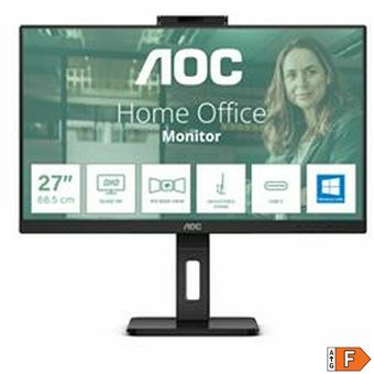 AOC Pro-line Q27P3QW - P3 Series - écran LED - 27" - 2560 x 1440 QHD @ 75 Hz - IPS - 350 cd/m² - 1000:1 - 4 ms - 2xHDMI, DisplayPort - haut-parleurs - noir - B2B