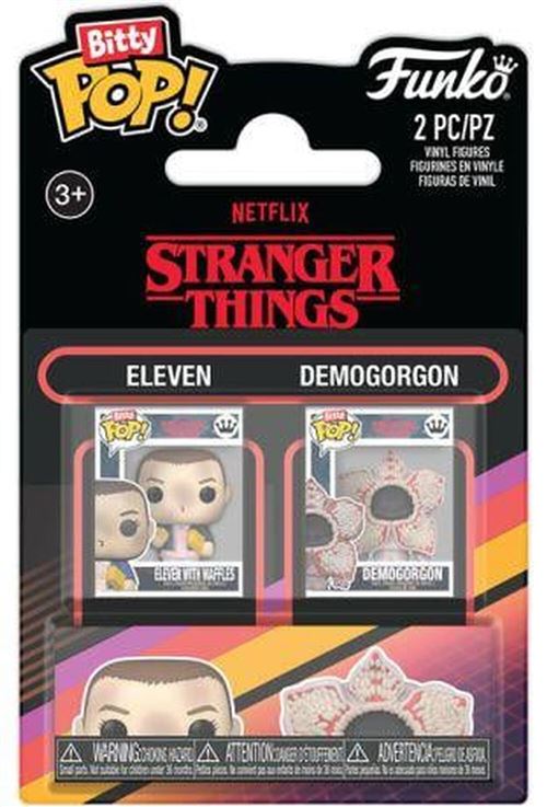 Funko Stranger Things - Pack 2 Figurines Bitty Pop! Eleven & Demogorgon 2,5 Cm - Image 2