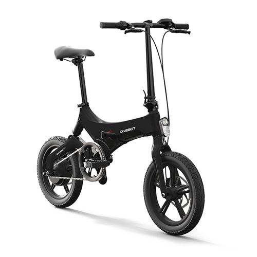 vélo électrique pliable Portable ONEBOT – S6 noir, bicyclette intelligente de 16 pouces, 25 km/h, 50KM d'autonomie, freins à double disque
