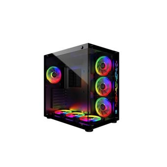 Boîtier PC Gamer ATX - Noir RGB Crystal Sea - 1