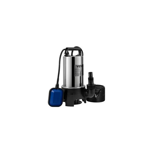 Vevor Argent Pompe De Relevage Pour Eaux Chargées Pompe D'evacuation Eaux Usées 1100 W - Image 3