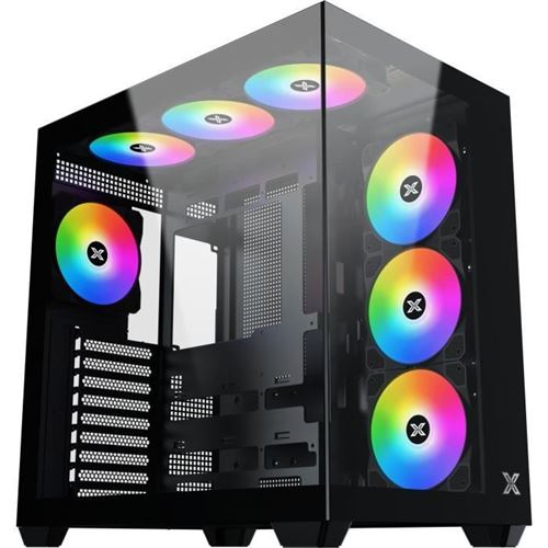 Boîtier PC - Aqua V AIR - Cube - ATX - Verre trempé - ARGB - Noir