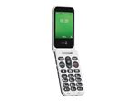 DORO Leva E22 - 4G téléphone de service - RAM 64 Mo / Mémoire interne 128 Mo - microSD slot - écran LCD (TFT) - 320 x 240 pixels (60 Hz) - rear camera 0,3 MP - blanc et noir